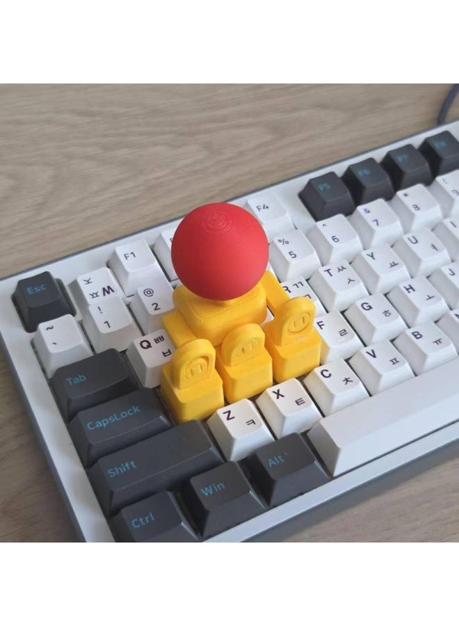 Western Mountains 3D Printed Keyboard Joystick Keycap, WASD Joysticks for Keycap Keyboard, Mechanical Arcade Stick Adapter, 4-Way Directional Key Mod for Mechanical Keyboards, DIY Novelty Analog Button Attachment - Image 2