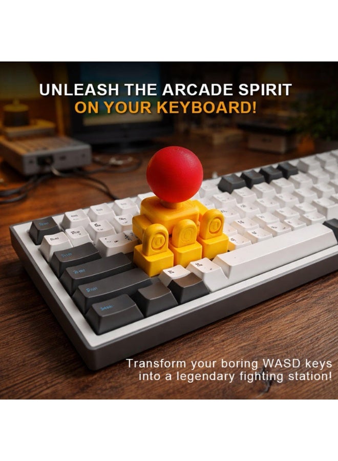 Western Mountains 3D Printed Keyboard Joystick Keycap, WASD Joysticks for Keycap Keyboard, Mechanical Arcade Stick Adapter, 4-Way Directional Key Mod for Mechanical Keyboards, DIY Novelty Analog Button Attachment - Image 3