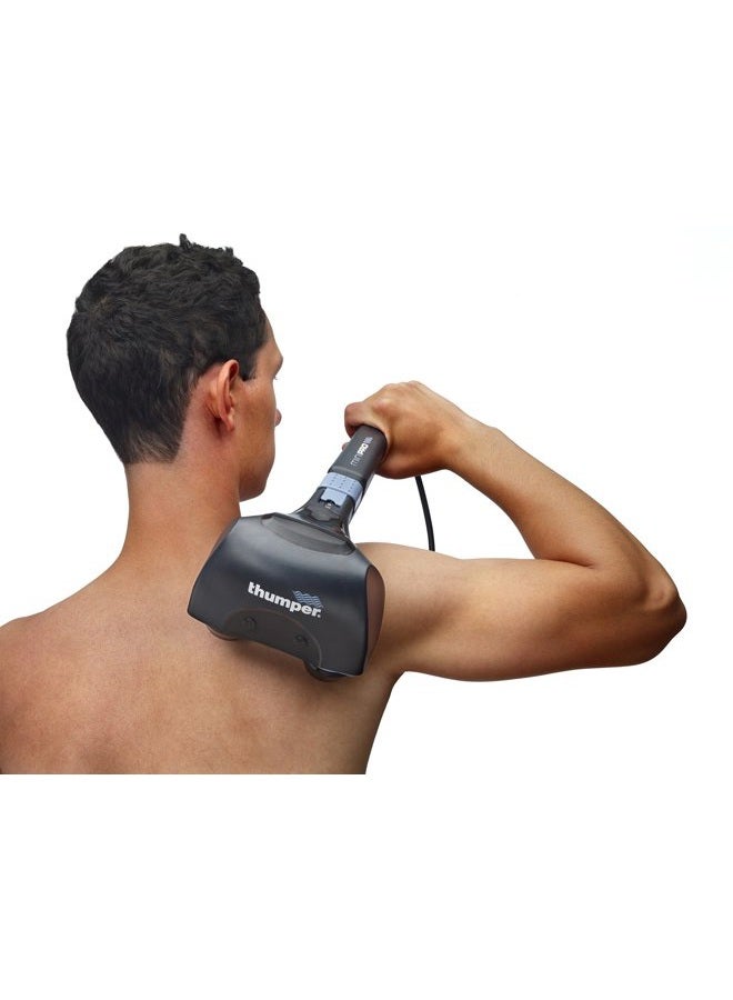 Thumper Mini Pro Percussive Massager - Deep Tissue Massage for Muscles, Back, Shoulders, Legs, arms. Powerful Percussion Electric Handheld Massage Therapy Gun with Long Handle and 3 speeds - Image 5