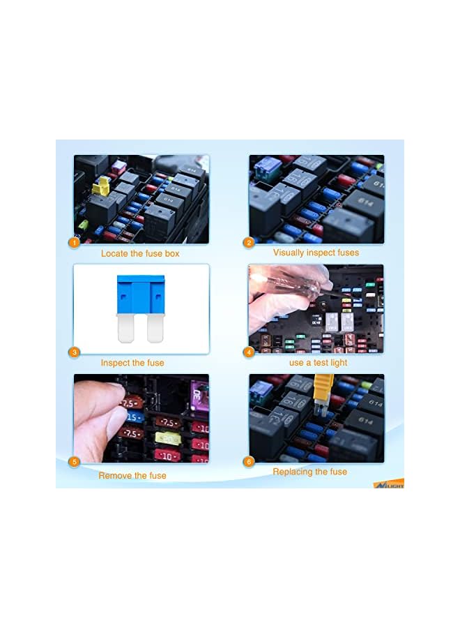 PROMASS promass 105PCS Micro2 Fuse ATR APT Car Blade Fuses Assortment Kit Micro 2 Car Fuses Replacement 5A 7.5A 10A 15A 20A 25A 30A Automotive Fuse with Fuse Puller for Cars Trucks SUVs RVs, 2 Years Warranty  - Image 2
