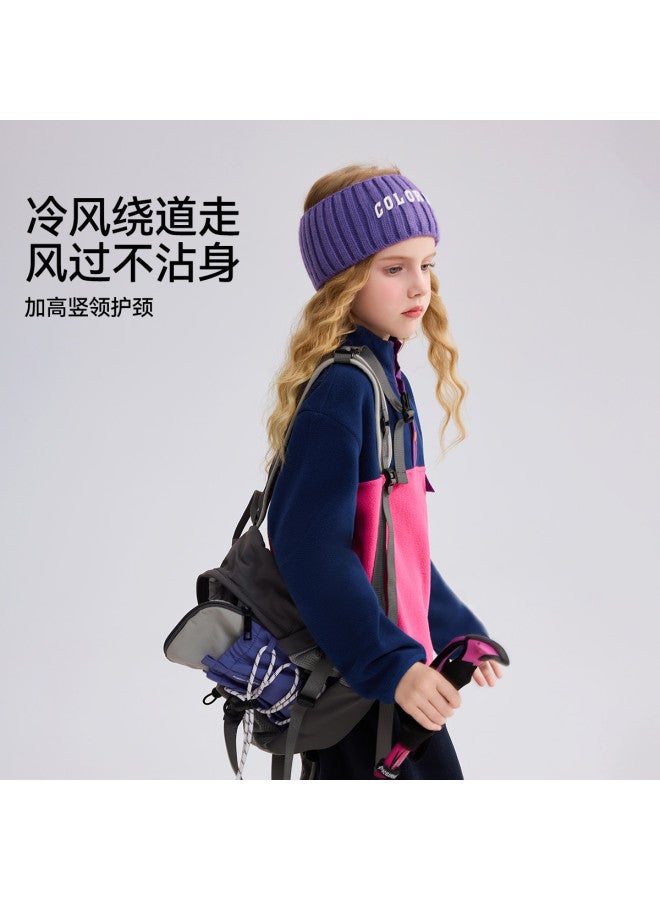 ASK JUNIOR هودي أطفال 25 خريف مقاوم للارتداء من الفليس للأطفال من متوسط إلى كبير هودي فليس قطبي للأولاد والبنات - Image 4