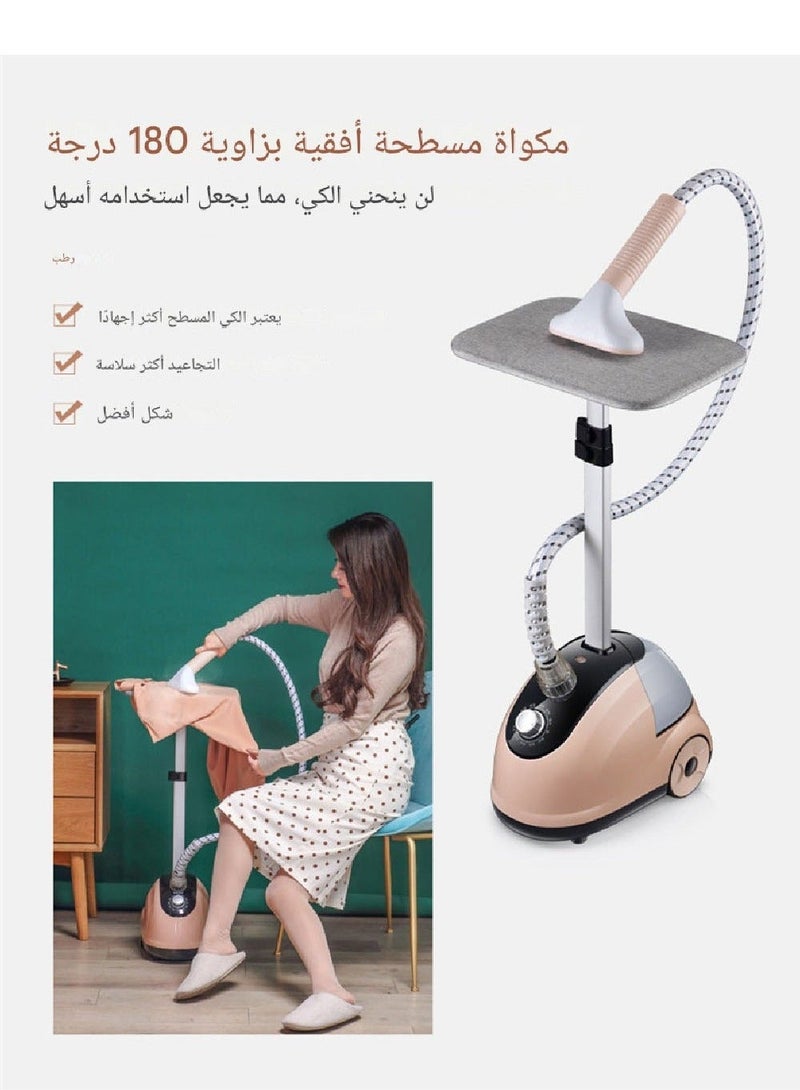 Denx Professional Garment Steamer, 2 in 1, Flatbed Vertical Steamer, 2000W, Fast Heating with 1.8L Water Tank M/DX1775, Brand - Image 4