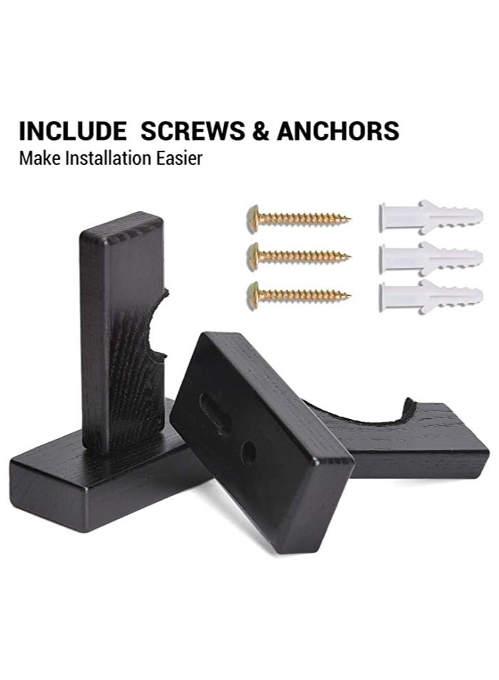 Zikra Baseball Bat Display Stand, 2PCS Baseball Bat Display Case, Sturdy Baseball Bat Stand, Baseball Bat Display Holder, Baseball Bat Horizontal Rack, Baseball Bat Bracket Holder (Solid Wood, Wood Grain) - Image 4