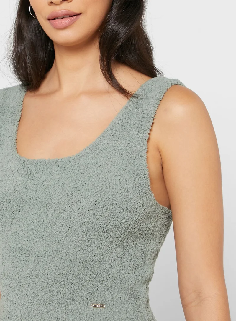 RIVER ISLAND Fluffy Vest Top