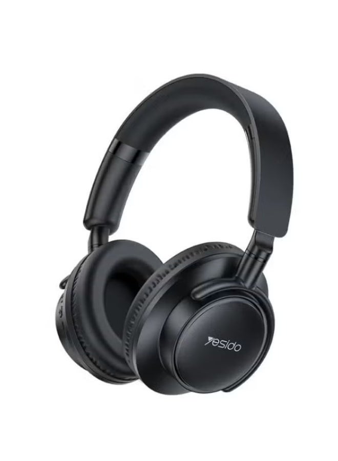 Yesido EP12 Over-Ear Wireless Bluetooth Headphones Black, Stereo Sound Headset with Comfortable Ear Cushions, Foldable Design, Clear Audio, Built-In Microphone for Music, Calls, Gaming & Daily Use - Image 1