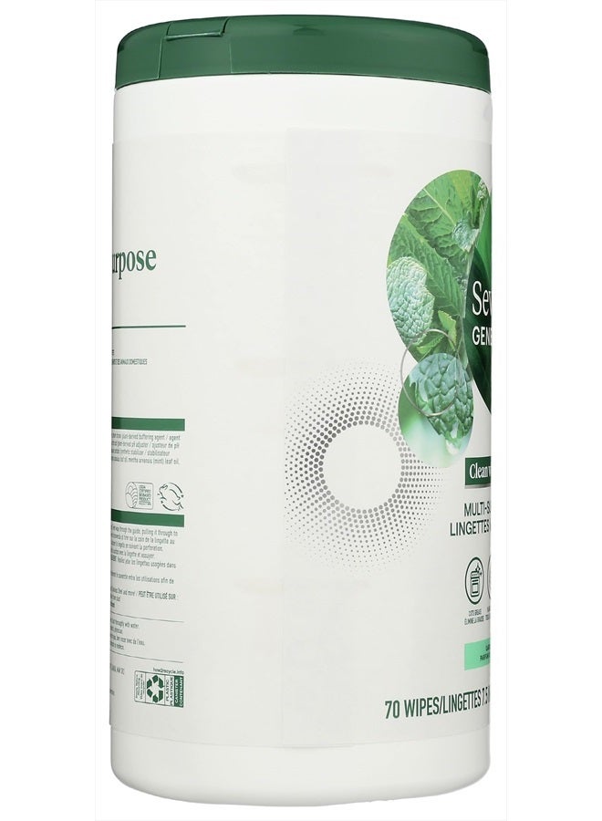 Seventh Generation Multi-Surface Wipes, Garden Mint Scented, 70 Count - Image 4