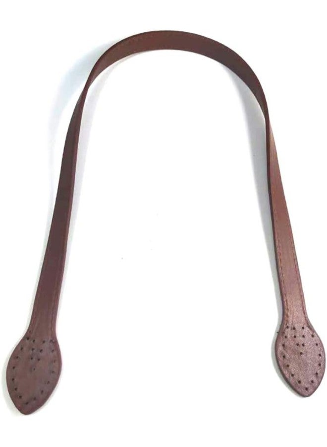 klarako 2pcs 24 Leather Purses Straps Leather Bag Handles Replacement Purse Straps Handbag Bag Wallet Straps (Dark Brown) 