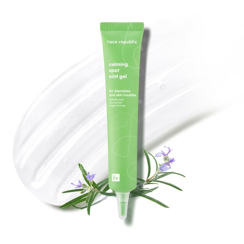 Face Republic Calming Spot Oint Gel 20ml 068 fl oz  Spot care  Salicylic Acid Centella Asiatica Tea Tree Madecassoside  Vegan Korean Skin Care