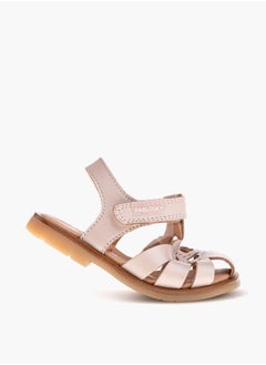 Pablosky Girls' Embellished Cutout Detail Sandals with Hook and Loop Closure  - Image 5