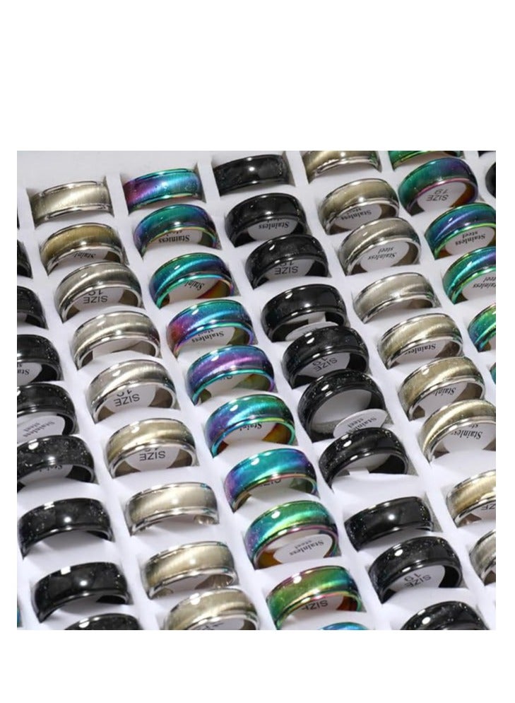 Luxury Men's Stainless Steel Ring – Rust & Scratch Resistant & Durable – Modern & Stylish Design – Available in Silver
