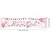 Blulu Its a Girl Banner Baby Shower Decorations Welcome Home Horizontal Pink Large Fabric It is a Banner Backdrop Background Shower Yard Sign Party Photo Booth Decorations 71 x 157 Inches - Image 2