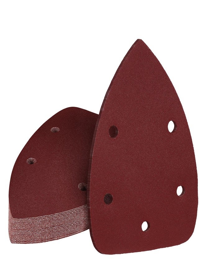 Jamiikury 240 Girt Mouse Sander Sandpaper, 5 Hole Detail Sander Sandpaper Palm Sander Paper Mouse Sanding Pads Hook and Loop Sanding Sheets - Pack of 20 - Image 1