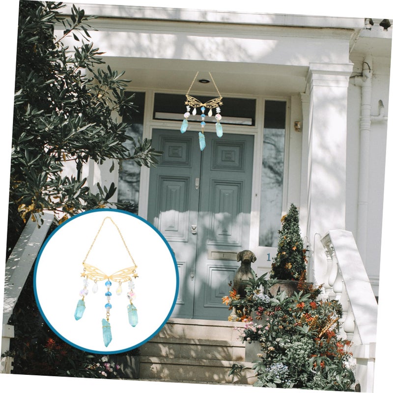 Metal Wind Chime Butterfly Garden Decor Wind Bell Hanging Ornament 8 5X22CM - Image 5