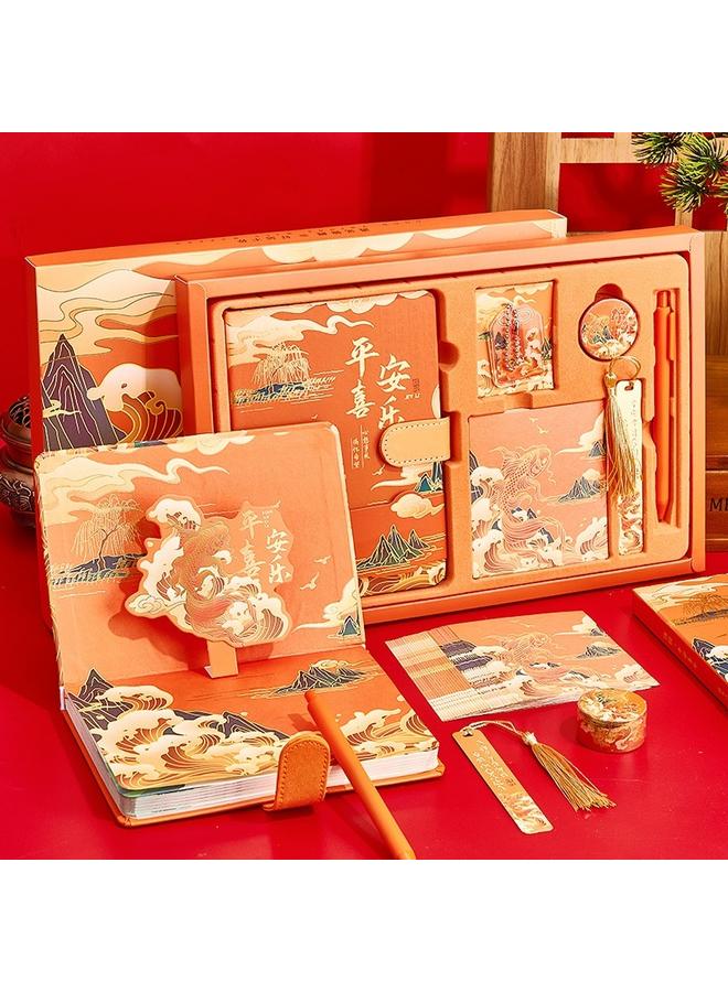 Bluejw Notebook Gift Box Printed Suit Forbidden City Creative Products Chinese Style Notebook High Color Value Hand Book - Image 2