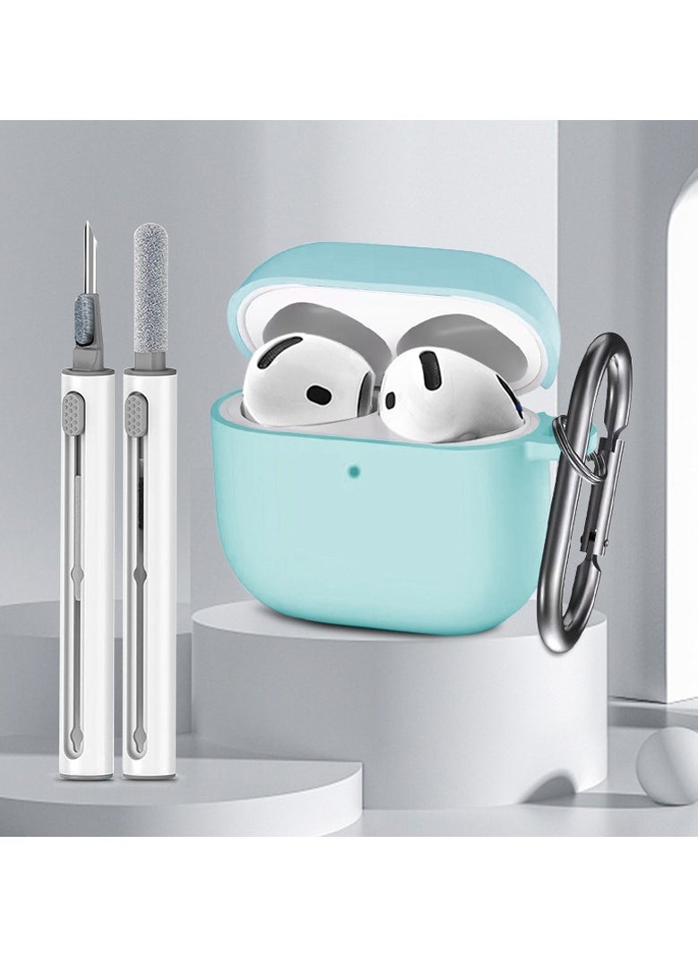 Beauenty - Soft Silicone Protective Case Cover for AirPods 4 with Cleaner Kit and Keychain - Image 1