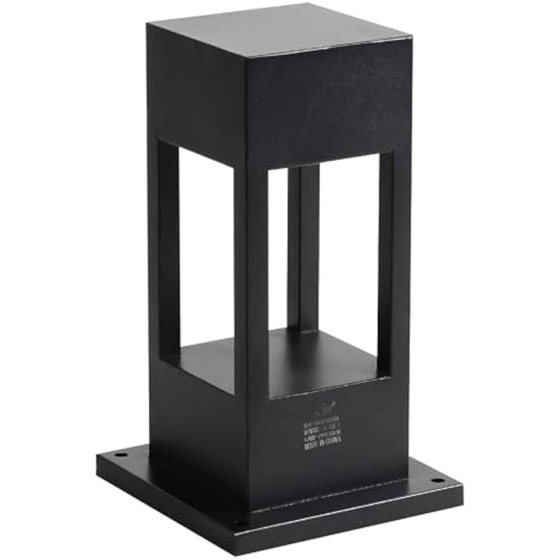 V.nice Outdoor Square Bollard Lights IP65 Waterproof Aluminum Garden Pathway Lights with GU10 Socket, 11.81/23.62/31.50in Options, Max 40W, for Yard Patio Driveway (Bulbs Not Included) - Image 1