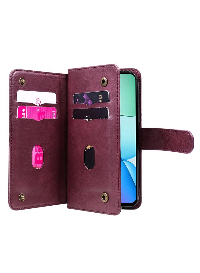 S-TOP Case For Redmi 13 4G Global Multi-Function Wallet 10 Card Slots Leather Phone Case - Image 5