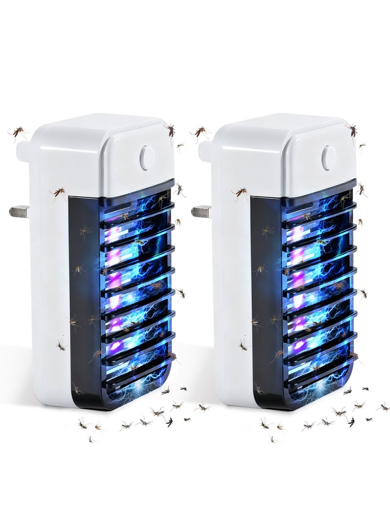 نكومي وحدة قابلة للتوصيل بالكهرباء مكونة من قطعتين لقتل البعوض في الأماكن المغلقة، مبيد حشرات إلكتروني للبراغيش، مزود بإضاءة LED، مناسب للفناءات وغرف النوم والمطابخ والمكاتب وغرف الأطفال. - Image 1