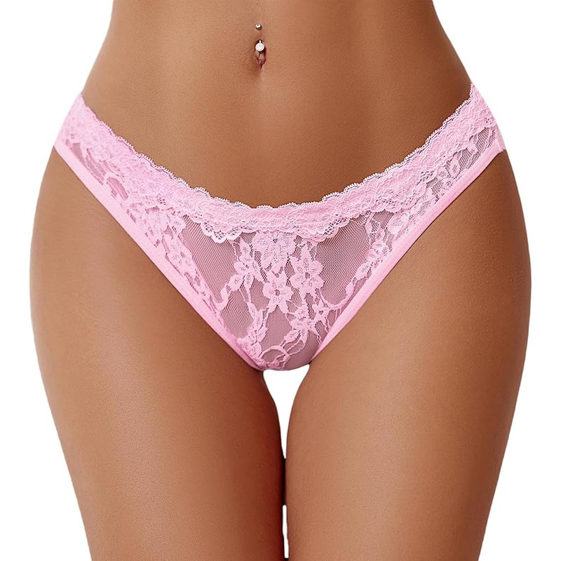 Avidlove شورت دانتيل للنساء مثير مع تصميم جريء وقوس لطيف في الخلف، شورت منخفض الارتفاع - Image 1