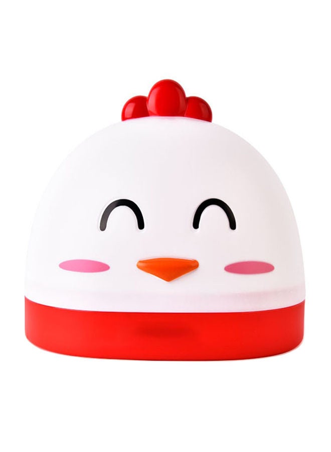 NIBEMINENT Cute Cartoon Animal Chicken Shaped Tissue Box White/Red