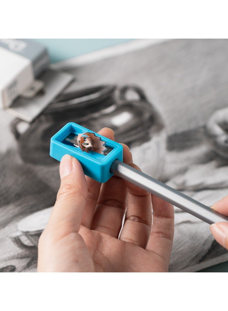 Dmast Deli EC391 Sketch Pencil Set 12pcs (2H-8B) Black - ideal for professional sketching and drawing - Image 4