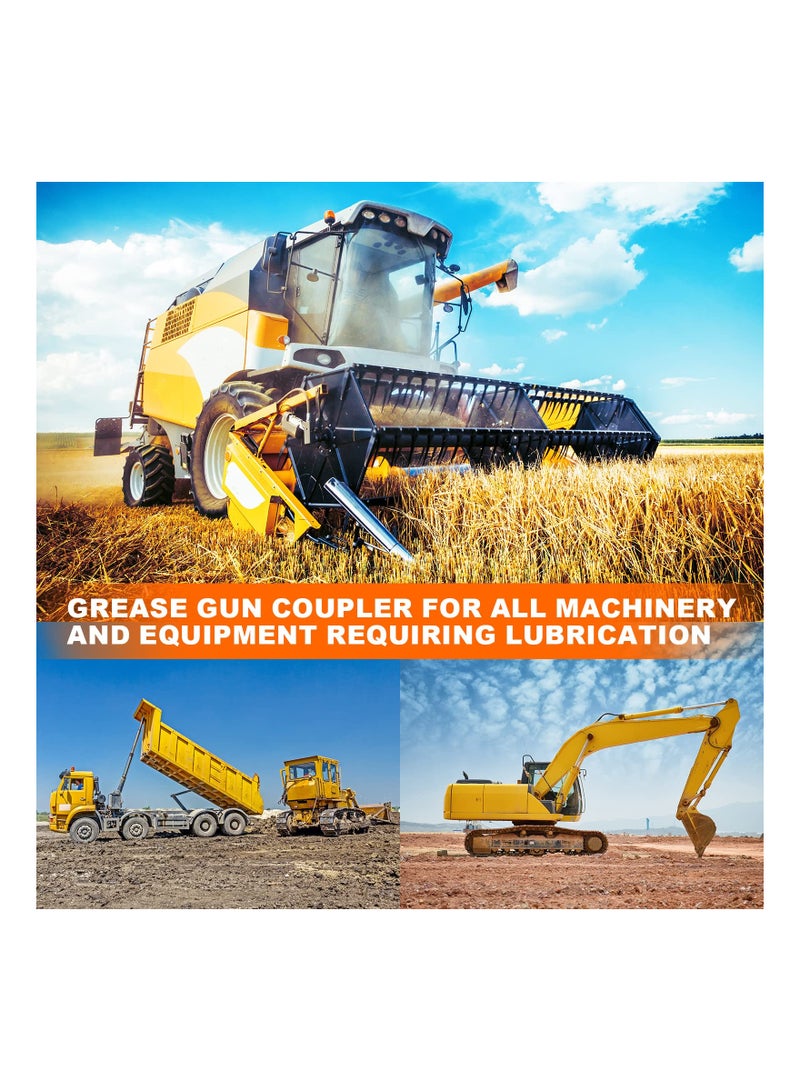 SYOSI Grease Gun Joint Coupler, Grease Nozzle Fittings, Compatible with All Grease Guns, Suitable for Automobiles, Industrial Machinery, and Equipment Farms - Image 5