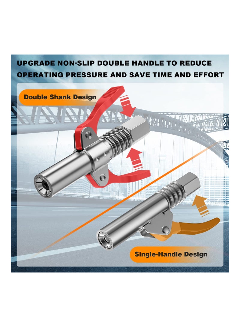 SYOSI Grease Gun Joint Coupler, Grease Nozzle Fittings, Compatible with All Grease Guns, Suitable for Automobiles, Industrial Machinery, and Equipment Farms - Image 3