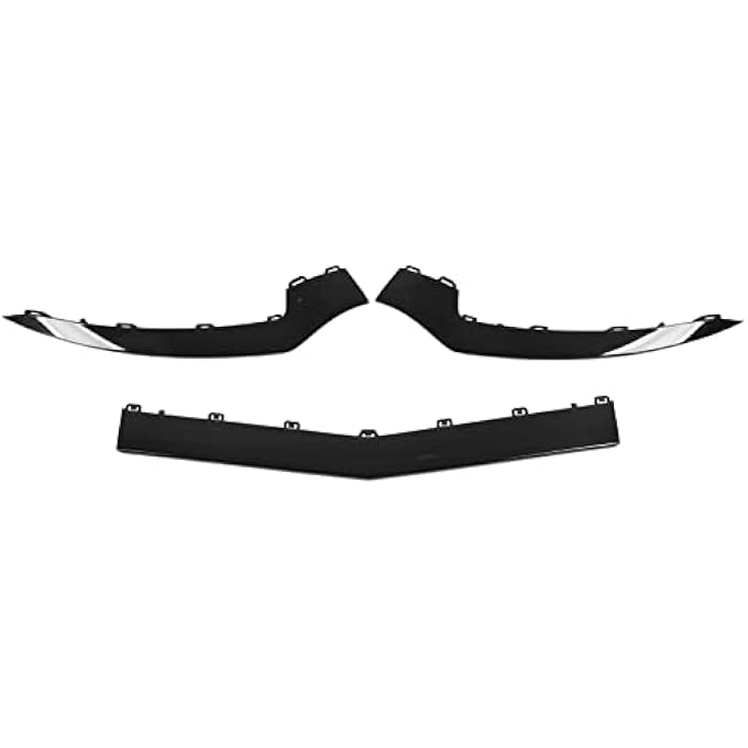 Torvex Bumper Trim, 3Pcs Gloss Black Lower Valance Molding Lip Compatible with Mercedes E Class C207 Coupe AMG Line 2014-2017 - Image 1