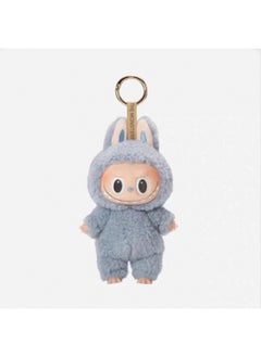 LABUBU Labubu Generation Of The Motherland Macarons Bubble Series Fun Blind Box Vinyl Face Plush Doll-Color:Blue-Height:15cm