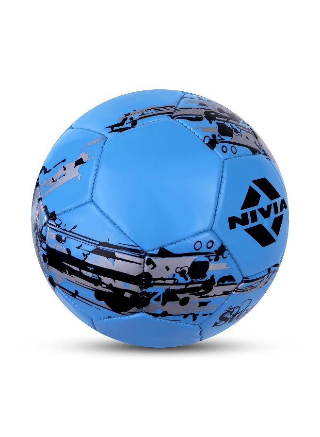 Nivia Snow Storm Machine Stitched Football, Size 5 (Blue) - Image 4