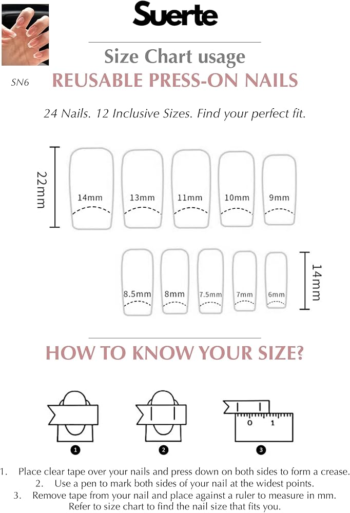 Suerte Press On Nails coffin square solid Color gradient glossy 24 pcs press on French nails long natural classic French white manicures fake nails with glue kit - Image 4