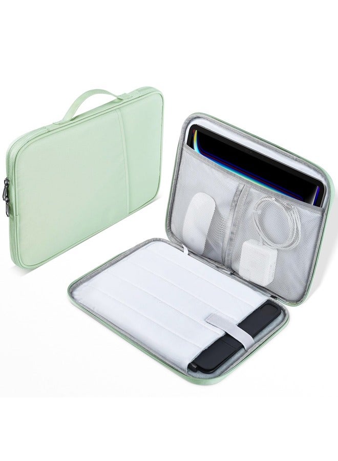 11 inch iPad Sleeve Case, Padded Travel Carrying Bag for 11-inch iPad Pro M4 & iPad Air M2 M3, iPad 11-in A16 Shockproof Handle Bag Cove -Mint Green - Image 1