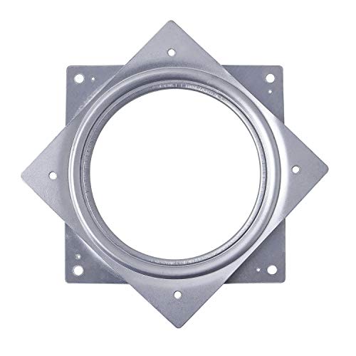 HSTECH 2Pack 6 Lazy Susan Turntable 500lb Steel Ball Bearing Rotating Tray Strong Sturdy Table Cabinet Low Profile for 360 Chair and Door Kitchen Craft Project Makeup Holder Monitor6 Inch 