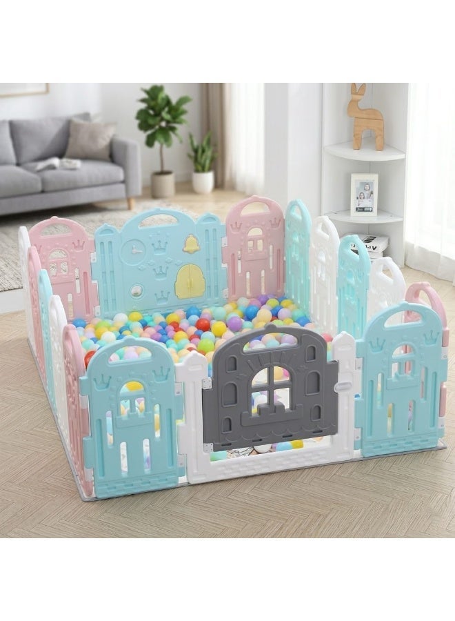 Kids Area Playpen Tent with Safety Fence - Image 3