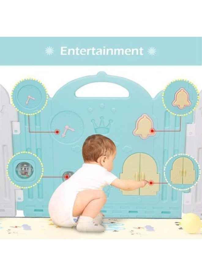 Kids Area Playpen Tent with Safety Fence - Image 2