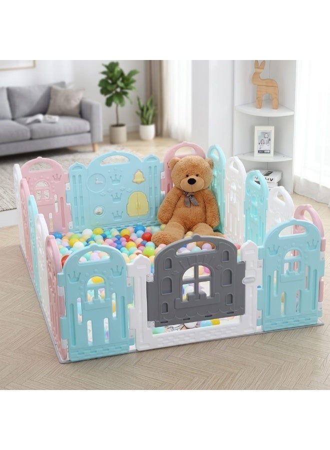 Kids Area Playpen Tent with Safety Fence - Image 1
