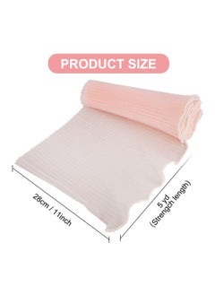 Y&D Pink Flower Wrapping Mesh Paper Floral Bouquet Packaging Wrinkled Translucent for Florist Supplies Wedding Valentines Gifts Decoration 11" X 162"(Pink with pearl)  - Image 2