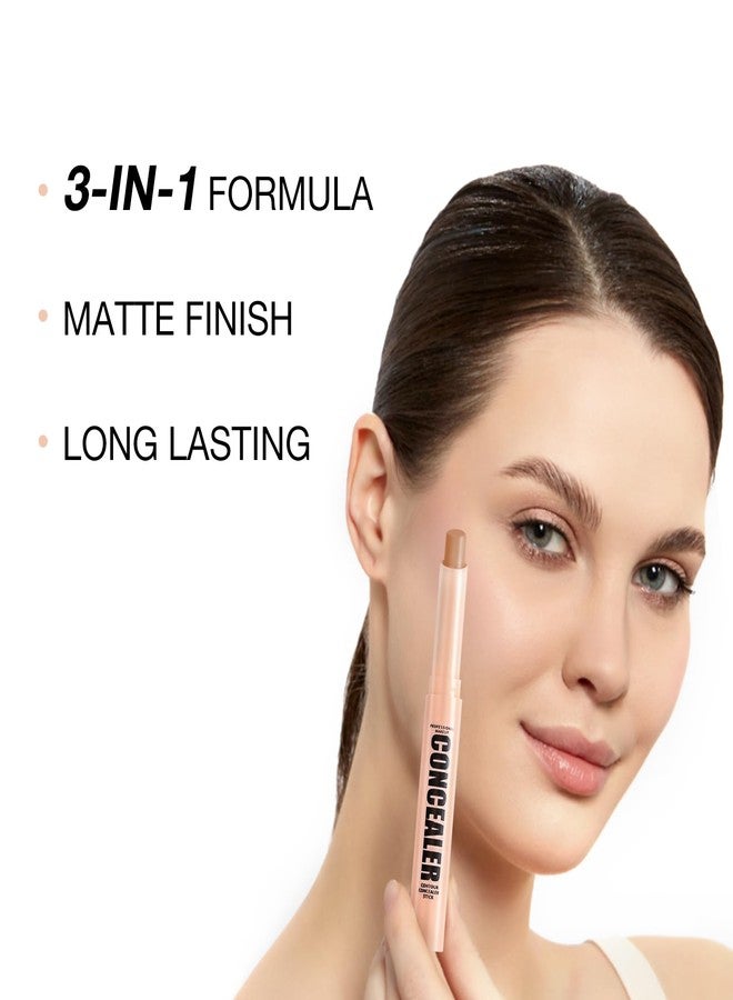 بوبين قلم كونسيلر بوبين المقاوم للماء، كونسيلر كريمي ناعم غير لامع لتحديد ملامح الوجه، يُستخدم لإخفاء العيوب والهالات السوداء وتوحيد لون البشرة، ليمنحكِ إطلالة مكياج طبيعية وخالية من العيوب. - Image 4