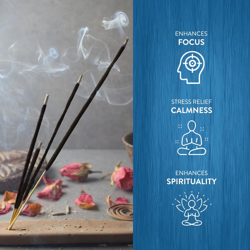 Hem Frankincense Myrrh Incense Sticks - 120 Count | Natural Air Purifying Aromatherapy | Calming and Cleansing Fragrance | Perfect for Meditation and Relaxation | Long-Lasting Burn. - Image 3