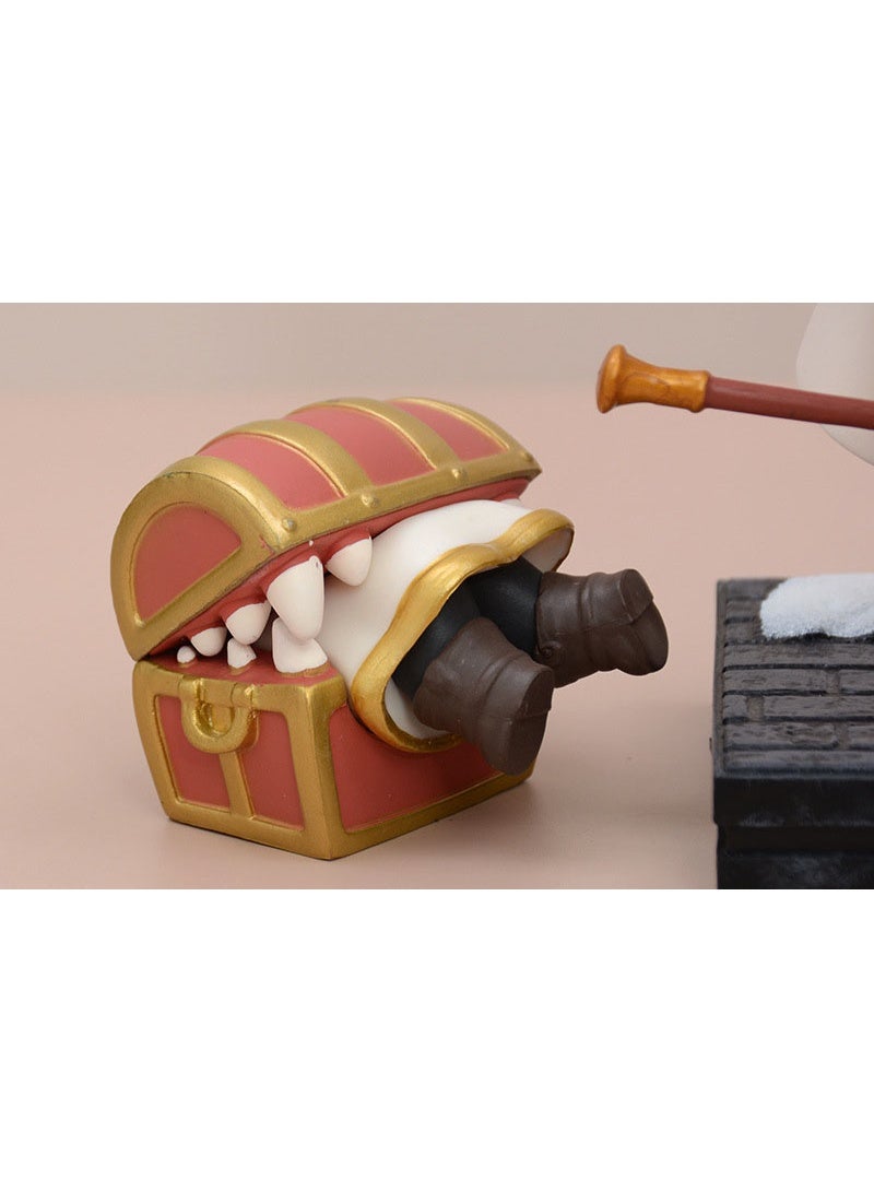 هالامودو Chibi Frieren الشتاء Ver مع شكل عصا سحرية ، لعبة تمثال فتاة الأنيمي ، مجموعة هدايا عيد ميلاد شكل أنيمي ، ديكورات المكتب ، 18 سم - Image 5