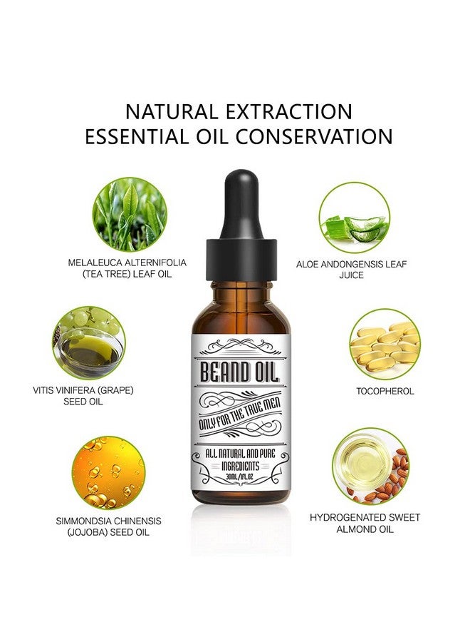 jeosisy Mens Beard Oilfour Scents Classic Beard Care Oil For Menconditioning And Moisturizing For Better Beardsbeard Growth Care Valentine'S Day Gifts Set(Ml) - Image 4
