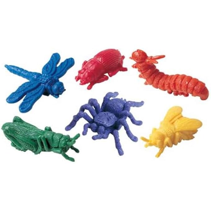 SET OF 72 | BACKYARD BUGS™ COUNTERS | EDUCATIONAL SORTING AND COUNTING TOY | INCLUDES GRASSHOPPER, BUMBLEBEE, BEETLE, SPIDER, DRAGONFLY, AND CATERPILLAR - Image 5
