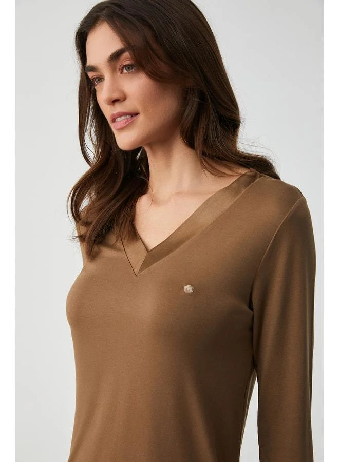 Penye Mood Soft textured pajama set.