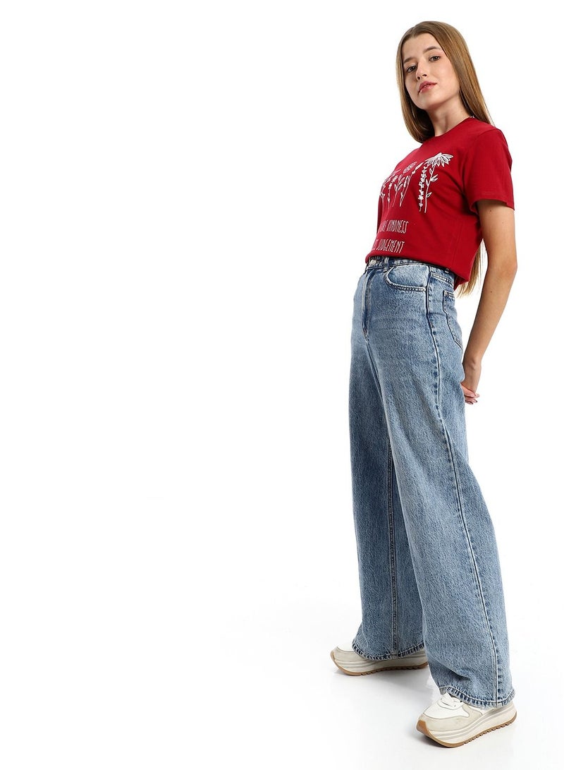 Cotton Printed T-Shirt For Women