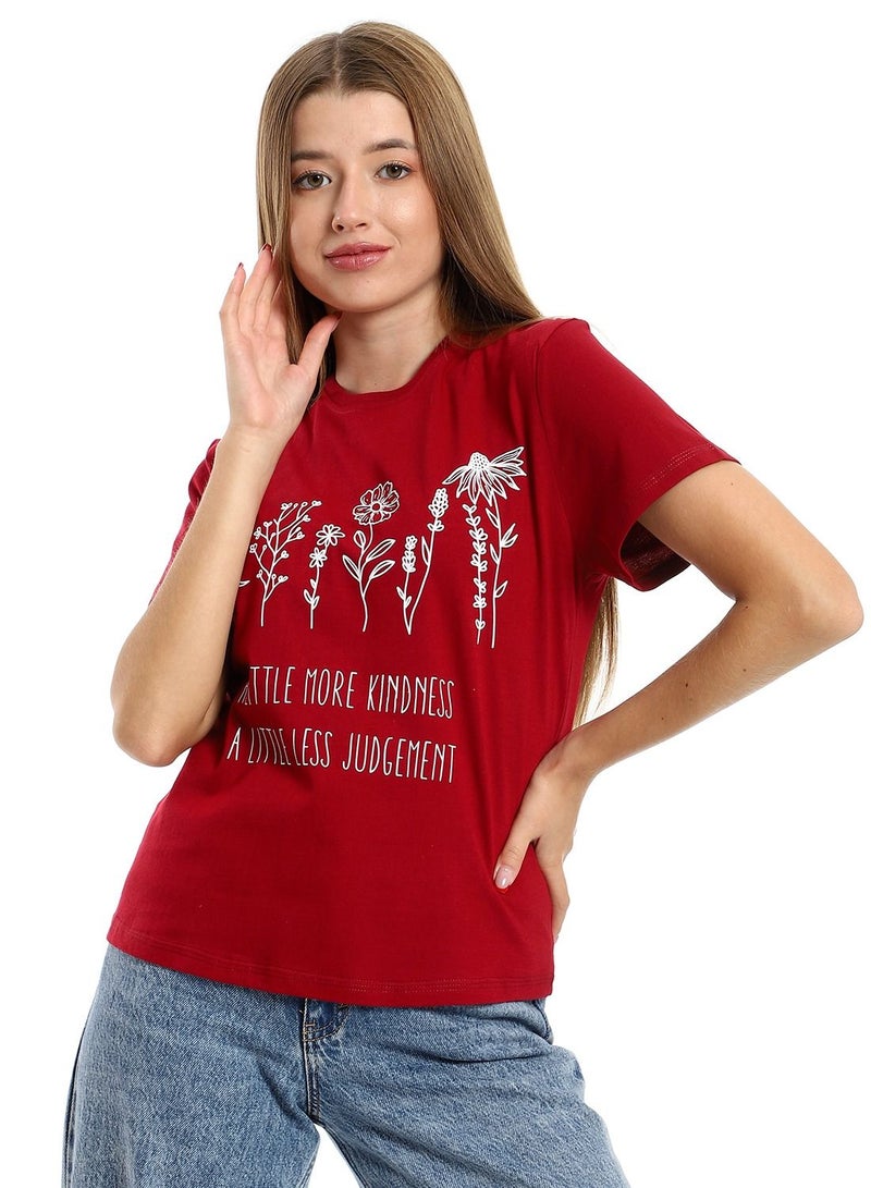 Cotton Printed T-Shirt For Women