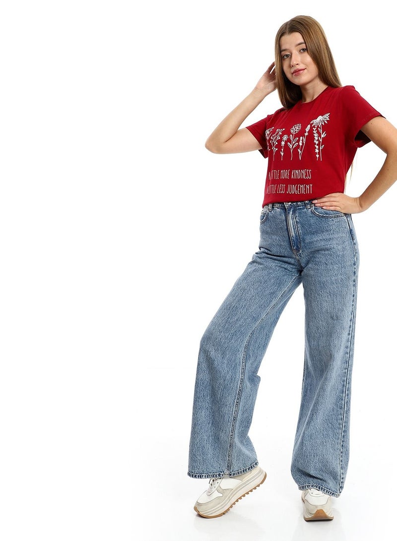Cotton Printed T-Shirt For Women