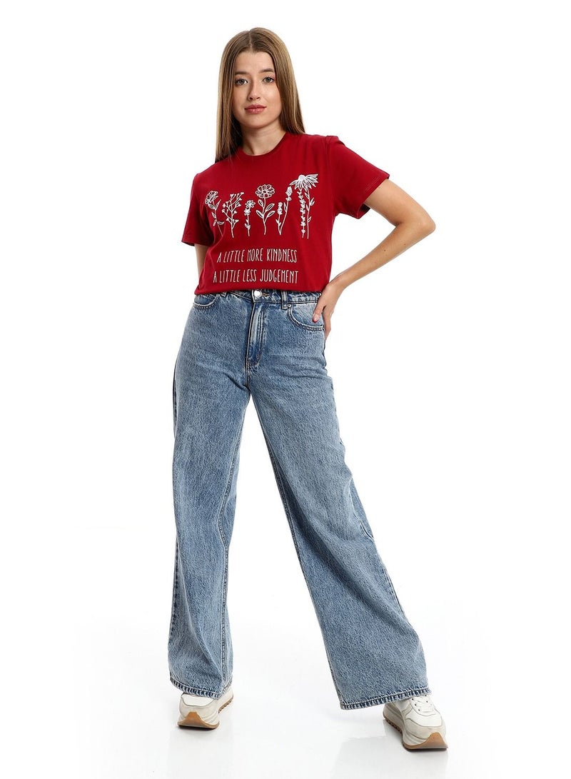 Cotton Printed T-Shirt For Women