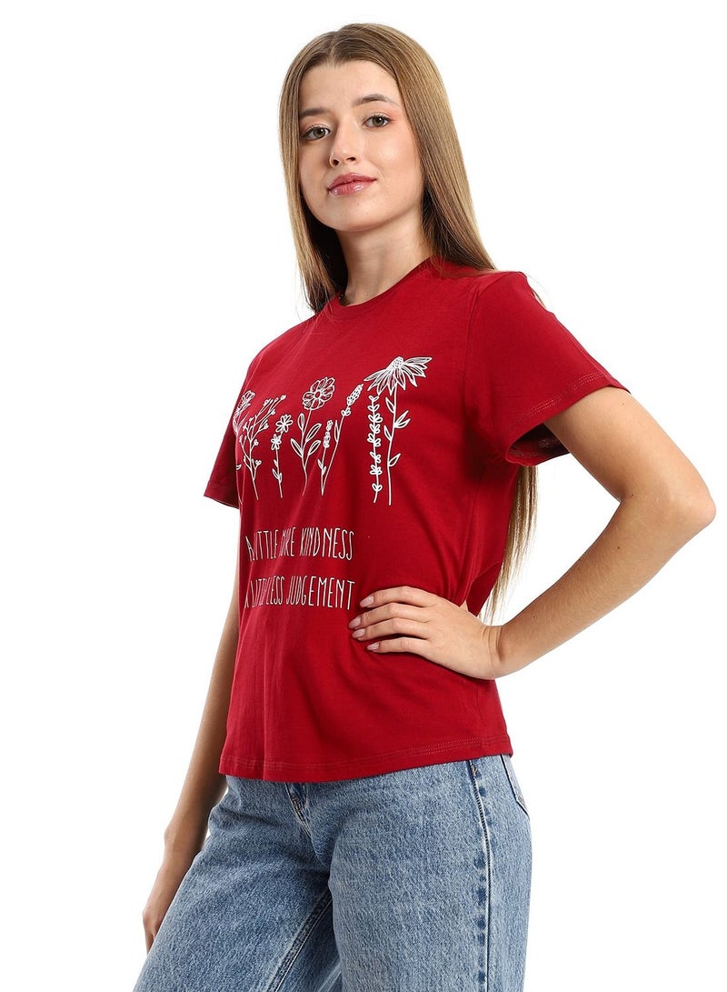 Cotton Printed T-Shirt For Women