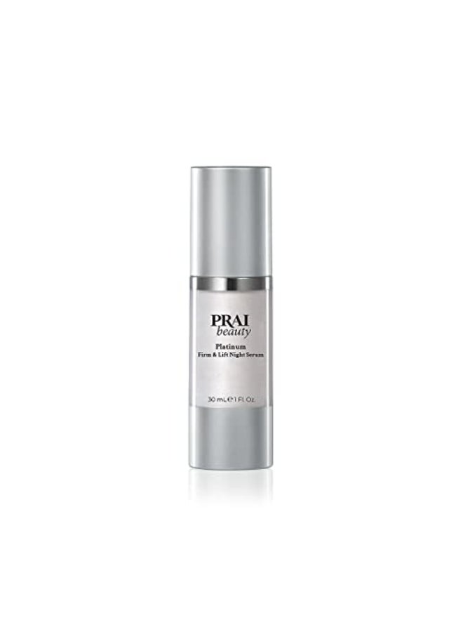 PRAI Beauty Platinum Firm and Lift Night Serum AntiAging Face Serum for Instant Face Lift Nourishing and Hydrating Serum Vegan CrueltyFree 1 Fl Oz - Image 1