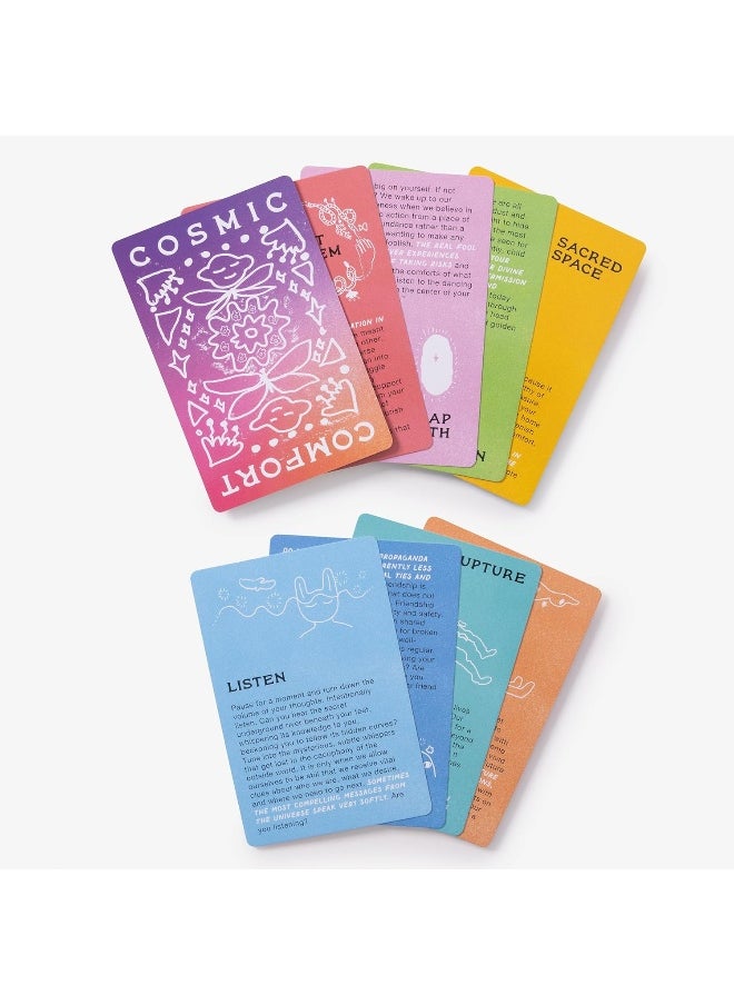 Cosmic Comfort: 50 Tender Affirmations and Grounding Meditations from the Universe: Meditation Cards  - Image 2